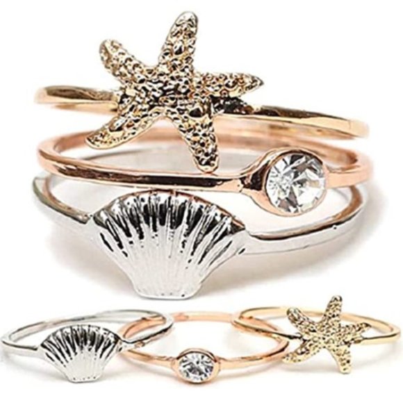 Jewelry - Rose Beach Midi Ring Set